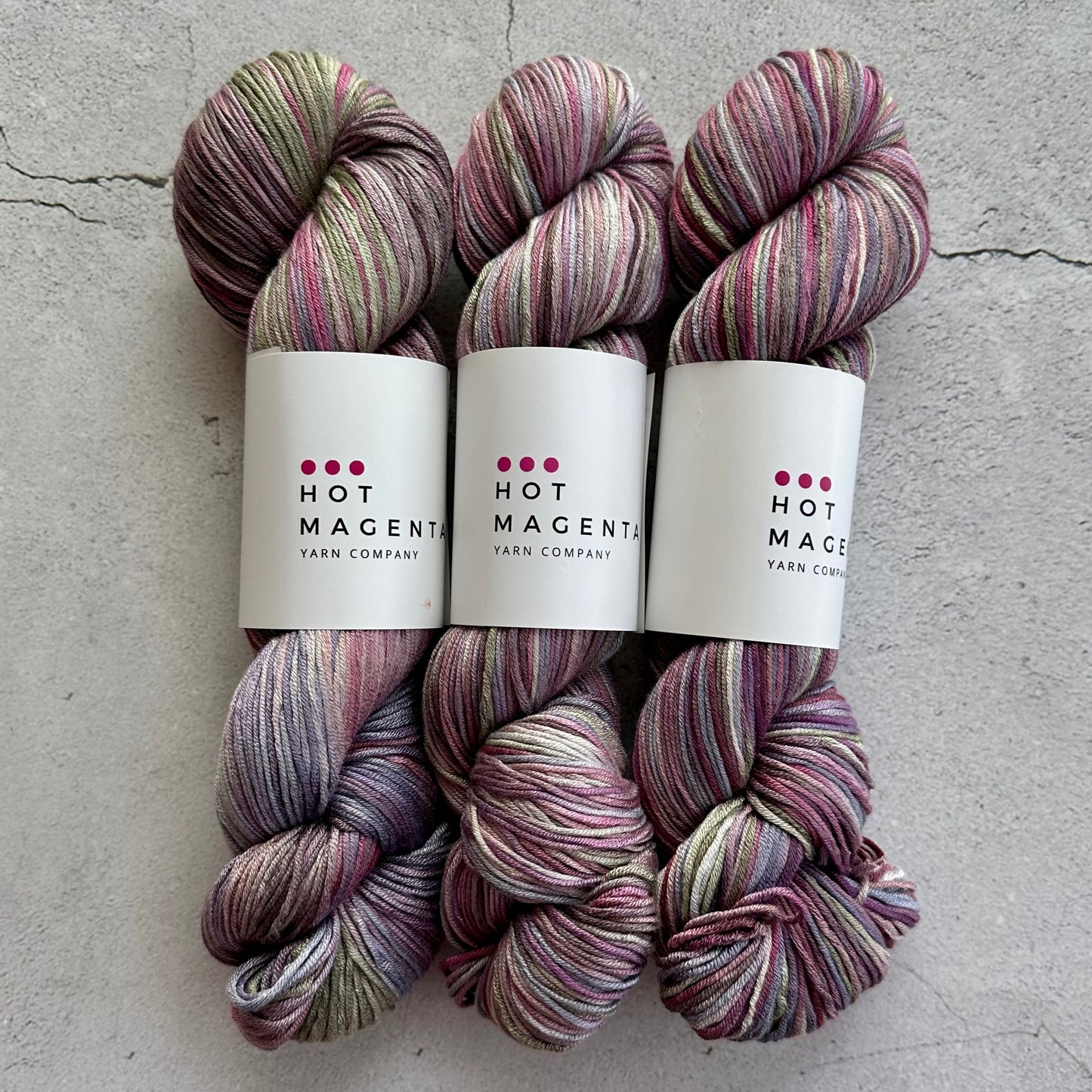 100% Bamboo Hand Dyed Yarn | DK | OOAK Flower Garden