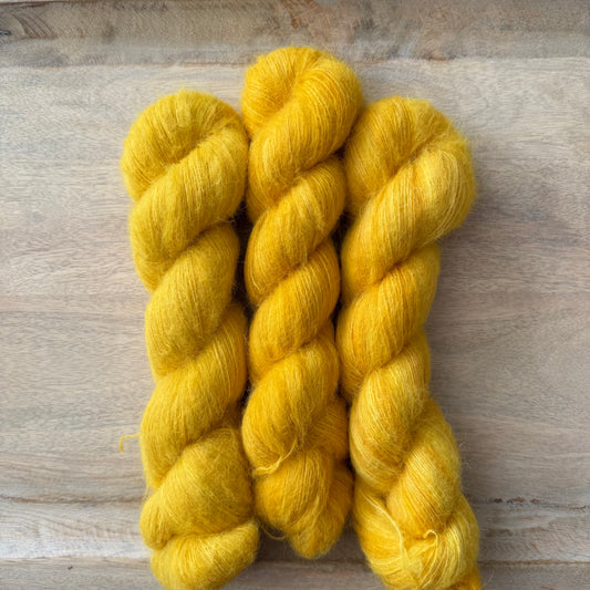 High Noon Lace | Hand Dyed Yarn | Baby Suri Alpaca & Mulberry Silk | In Stock