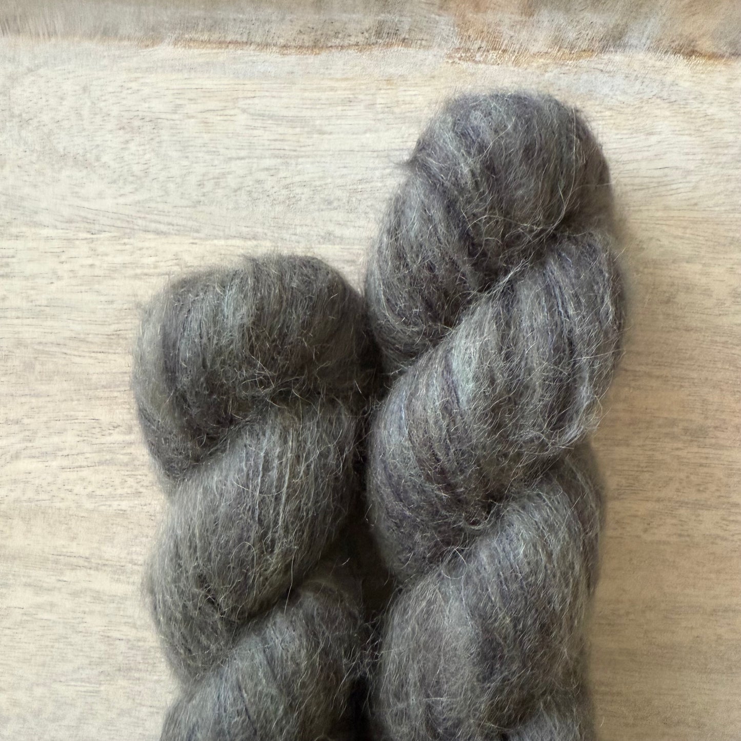 The Darkness Lace | Hand Dyed Yarn | Baby Suri Alpaca & Mulberry Silk | In Stock