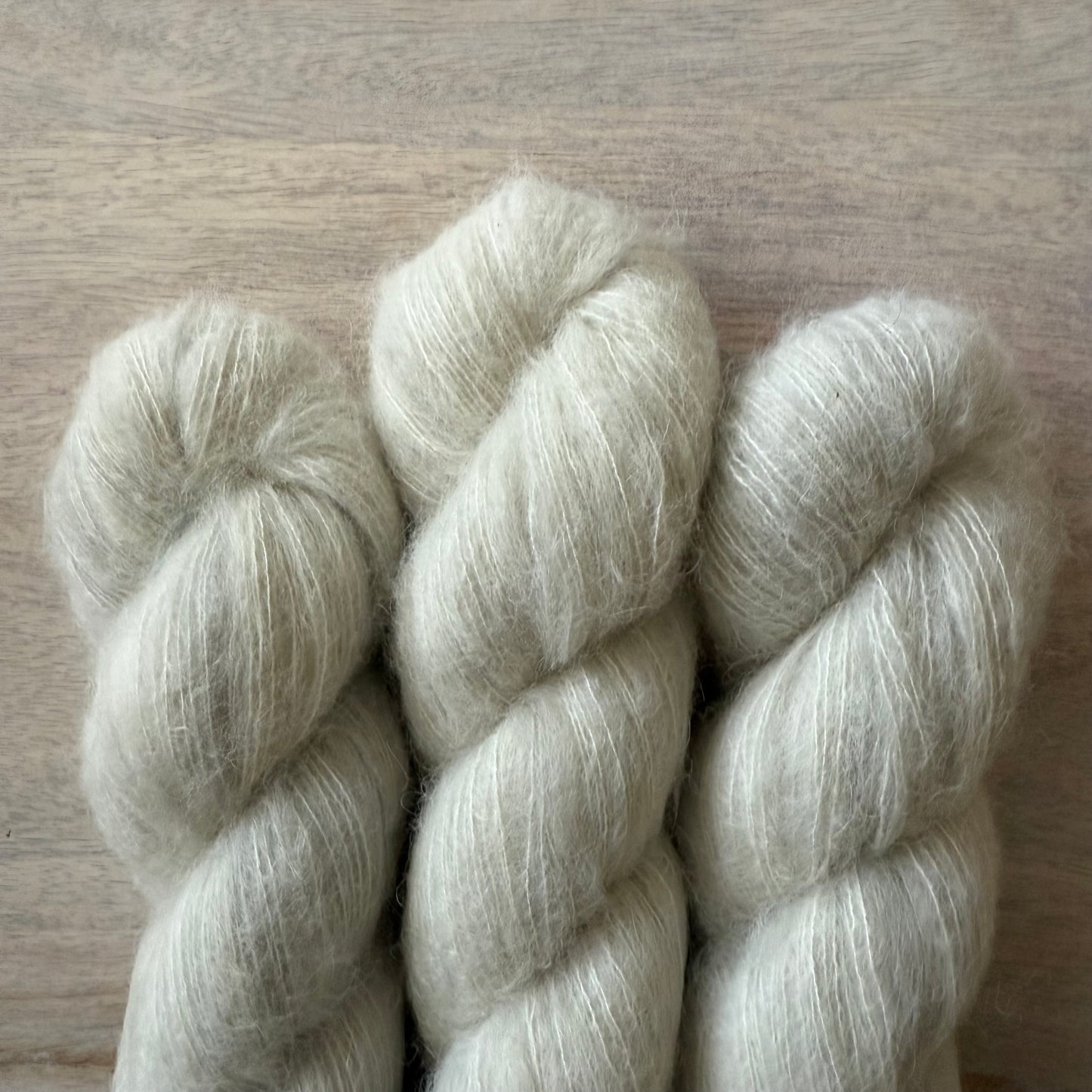 Silver Lace | Hand Dyed Yarn | Baby Suri Alpaca & Mulberry Silk | In Stock