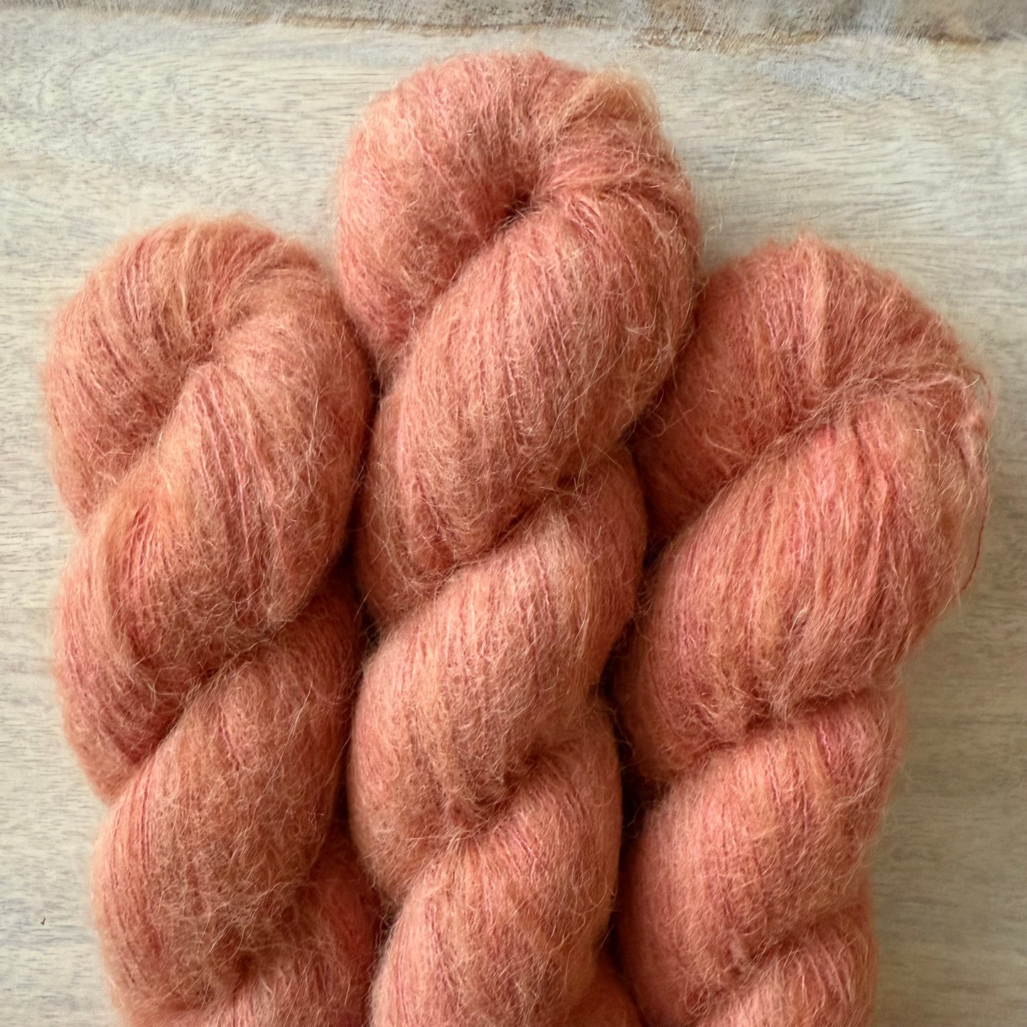 Light Terra Lace | Hand Dyed Yarn | Baby Suri Alpaca & Mulberry Silk | In Stock