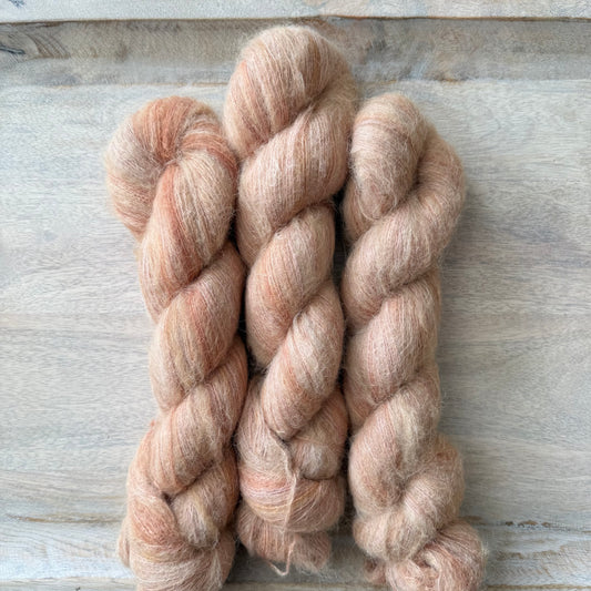 Mesa Dark Lace | Hand Dyed Yarn | Baby Suri Alpaca & Mulberry Silk | In Stock