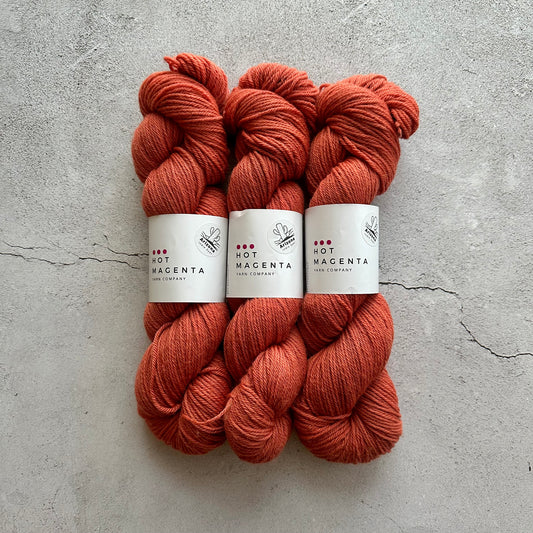 2024 Orangeade Solid | 100% Superwash Merino Wool | Hand Dyed Yarn | DK Weight  | Ready to Ship