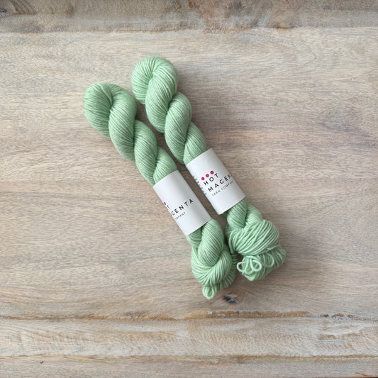 Lime Cream Fingering | 2025 S/S Hand Dyed Yarn Mini Skein