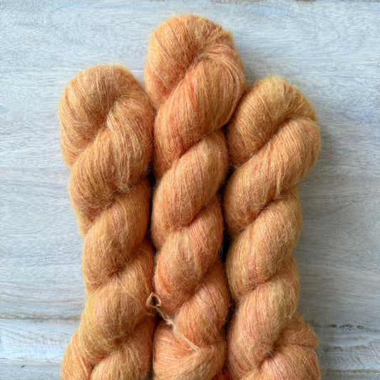 Sandia Sunset Lace | Hand Dyed Yarn | Baby Suri Alpaca & Mulberry Silk | In Stock